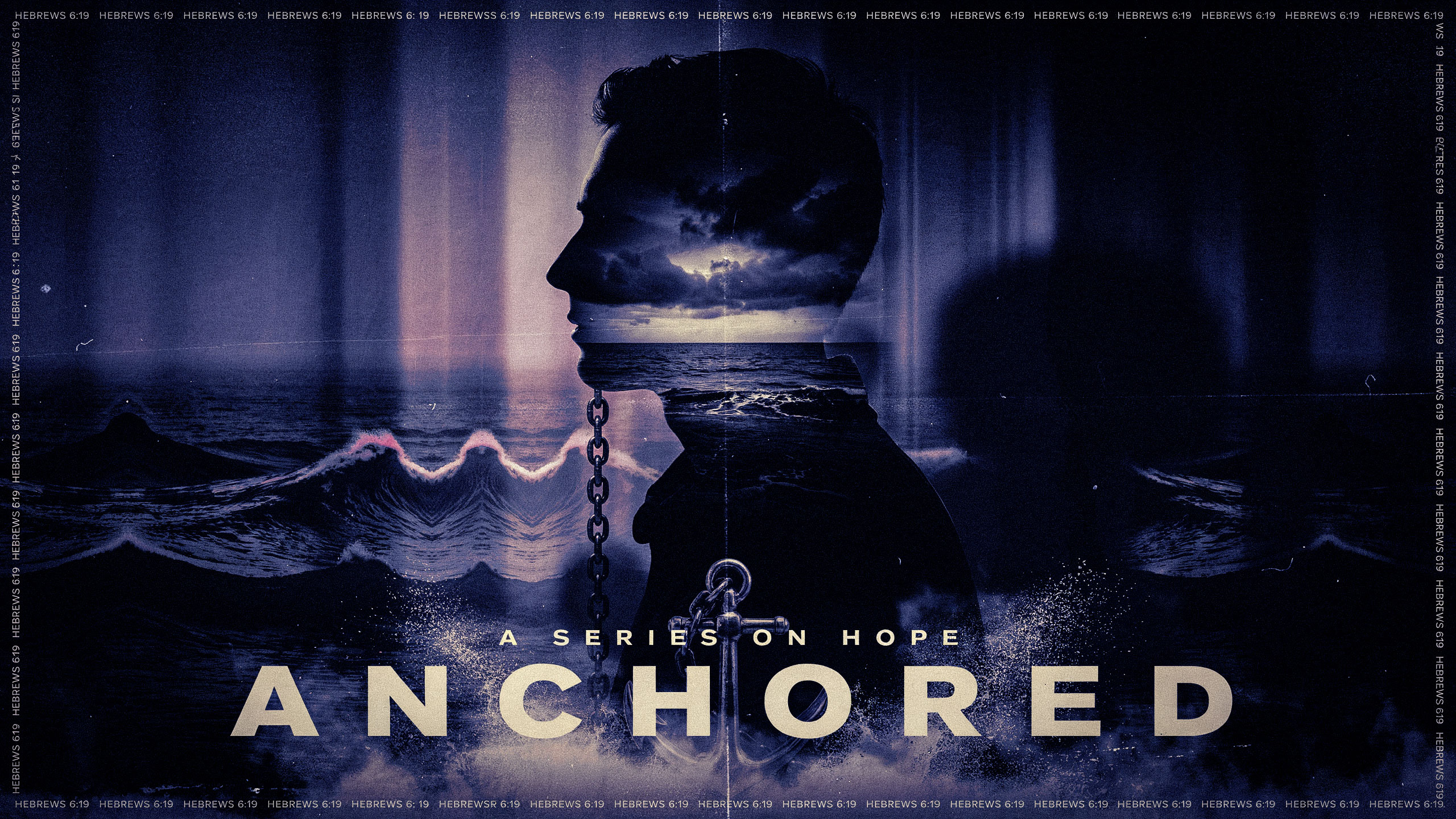 Cinematic Double Exposure sermon series graphics style example
