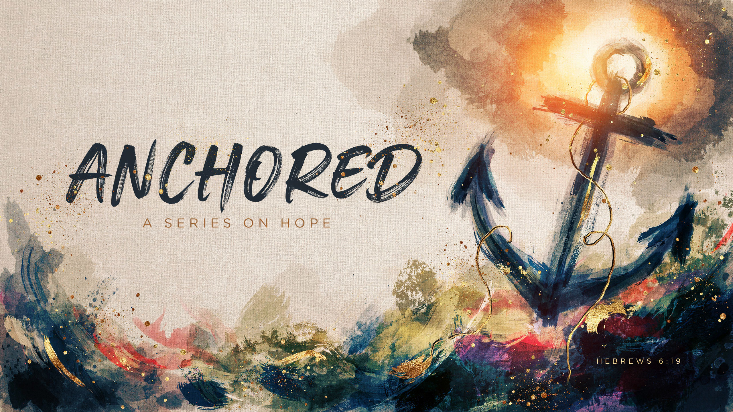 Expressive Canvas sermon series graphics style example