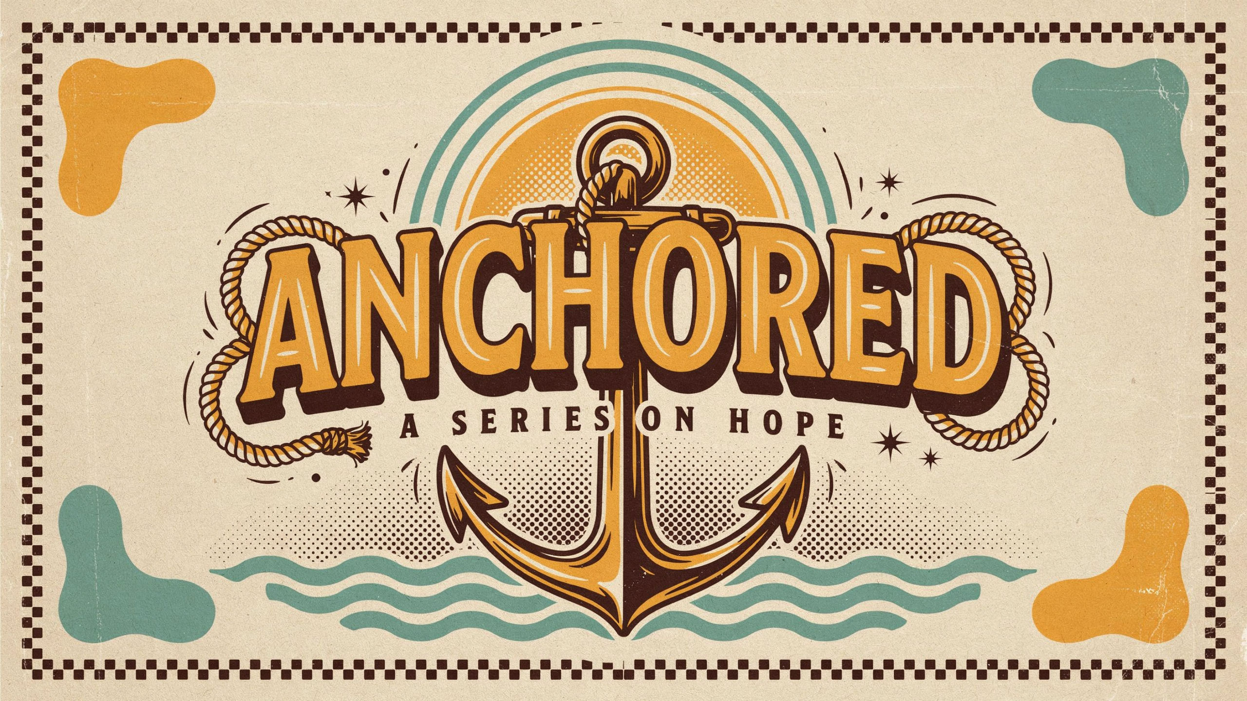 Vintage Vinyl sermon series graphics style example